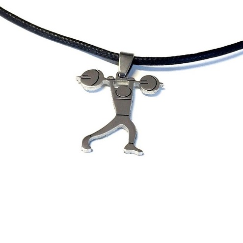 Stainless Steel Crossfit/Gym Necklace Pendant