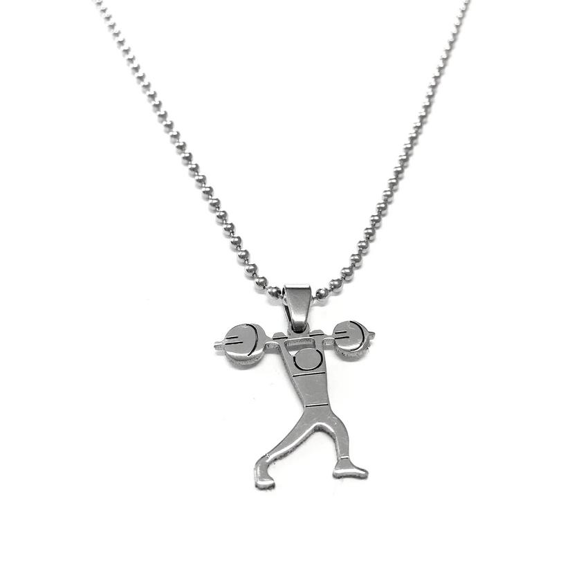 Stainless Steel Necklace Crossfit/Gym Necklace Pendant with chain  