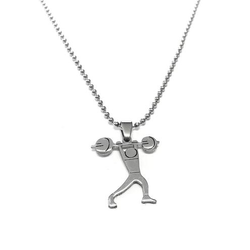 Stainless Steel Necklace Crossfit/Gym Necklace Pendant with chain