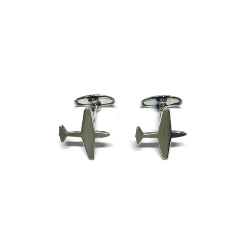 Stainless Steel Cufflinks with Airplanes