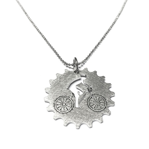 Stainless steel Sprocket with cyclist