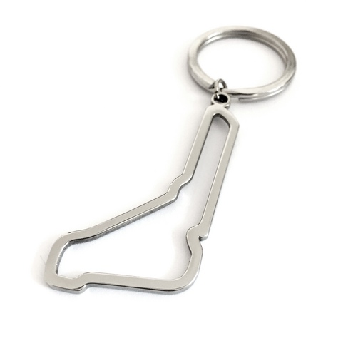 Stainless Steel Keyring Monza Circuit size cm.5