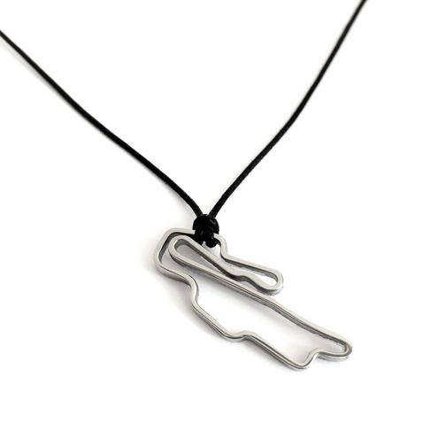 Stainless steel Necklace pendent MUGELLO circuit 30mm