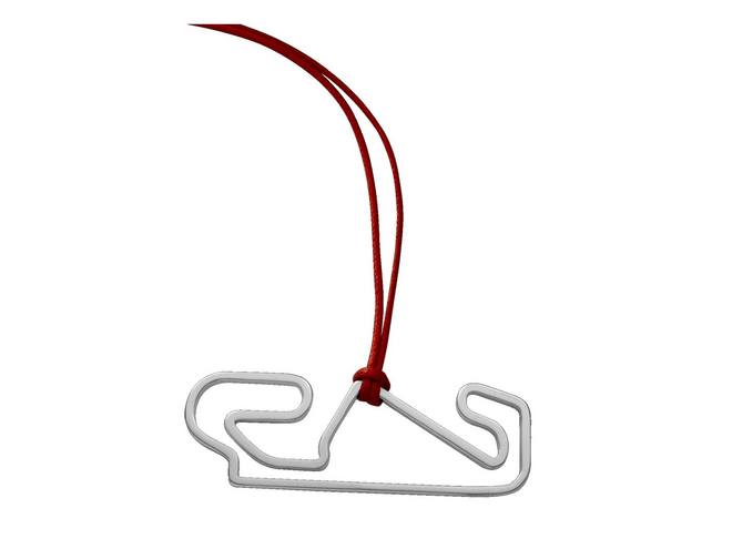 Stainless Steel pendant Catalunya Circuit size 50 mm