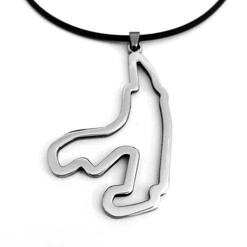 Stainless Steel Pendant SPA-FRANCORCHAMPS circuit size 50mm.