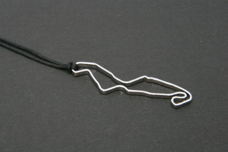 Stainless Steel Necklace pendent TT Assen circuit
