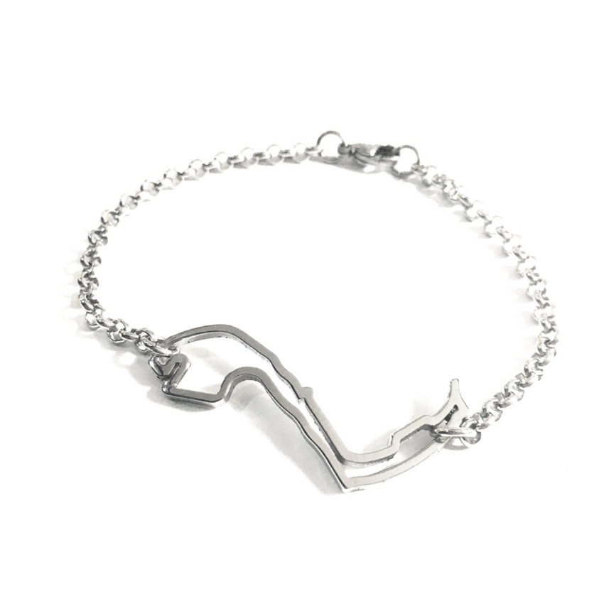 Stainless Steel Bracelet Montecarlo Circuit with rolo' chain  