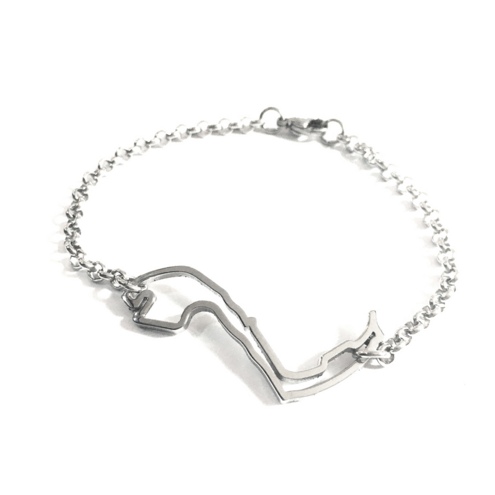 Stainless Steel Bracelet Montecarlo Circuit with rolo&#039; chain