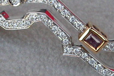 Bracelet Pole Position Montecarlo Circuit in gold 18kt with diamonds 