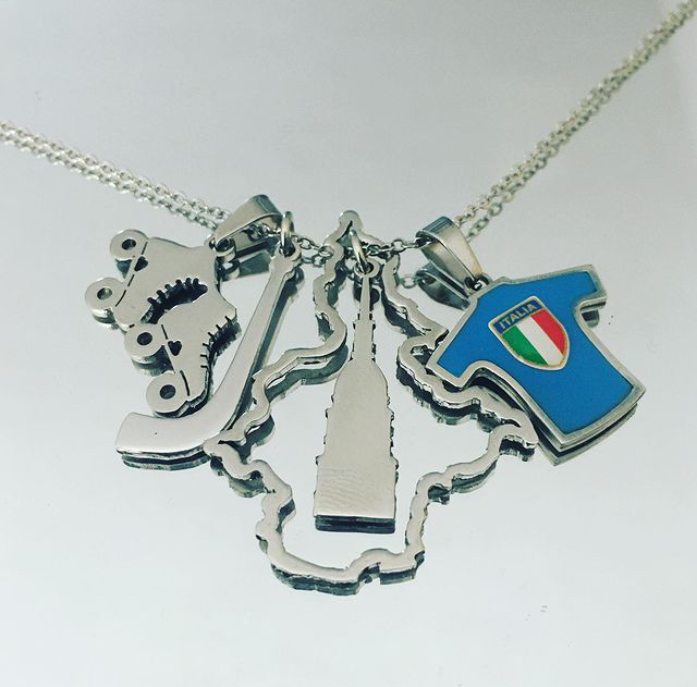 Novara 2024 World Hockey Championship necklace in stainless steel