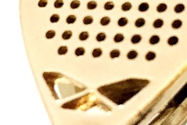 Bronze padel racket pendant 