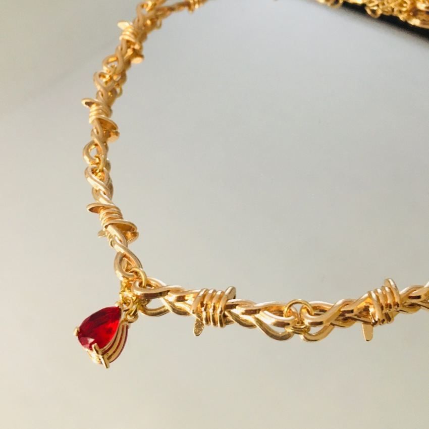 Rose gold plated Nodi di Dolore necklace  
