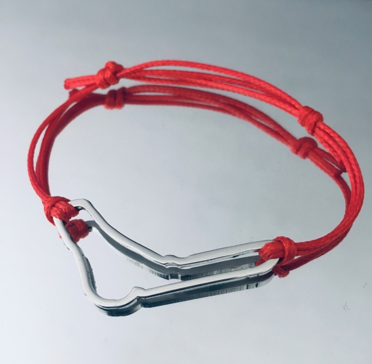 Monza circuit bracelet in stainless steel