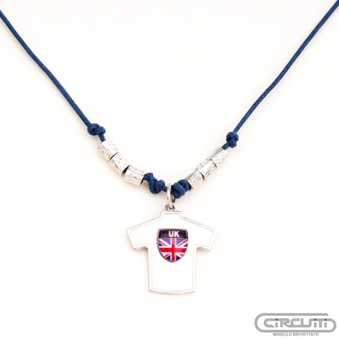 England National Team Jersey Necklace Pendant in Silver 925