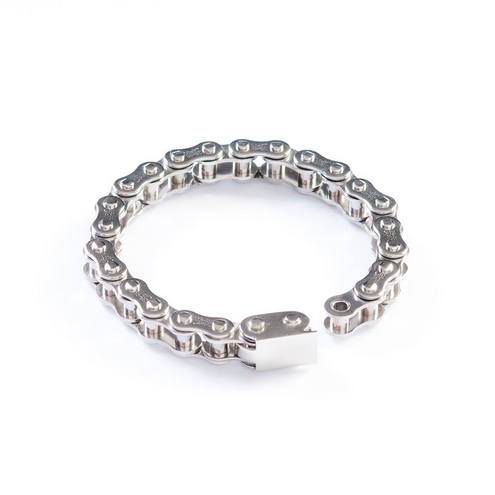 Stainless Steel Bracelet for Motorcyclists with possibility engraving to the fastener