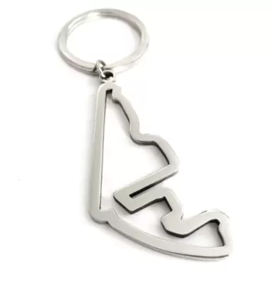 Portachiavi circuito Yas Marina Abu Dhabi in Acciaio 