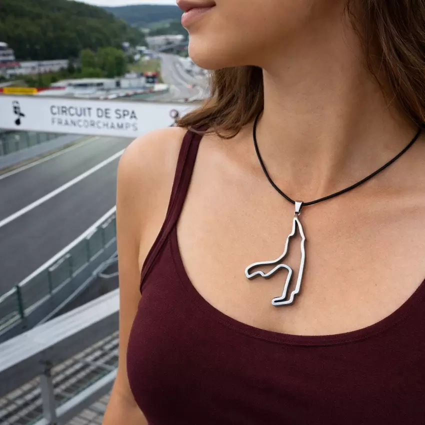 SPA-FRANCORCHAMPS pendente de circuito de aço tamanho 50mm.  