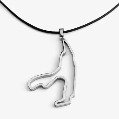 SPA-FRANCORCHAMPS pendente de circuito de aço tamanho 50mm. 