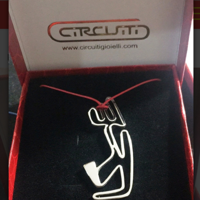 Ciondolo Circuito di Mantova in Acciaio