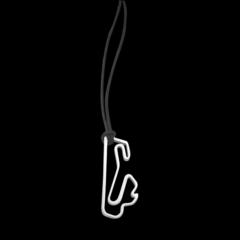 Stainless Steel pendent Estoril Circuit size 30 mm
