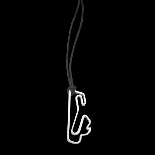 Pendente Circuito Estoril em aço inoxidável tamanho cm.3  