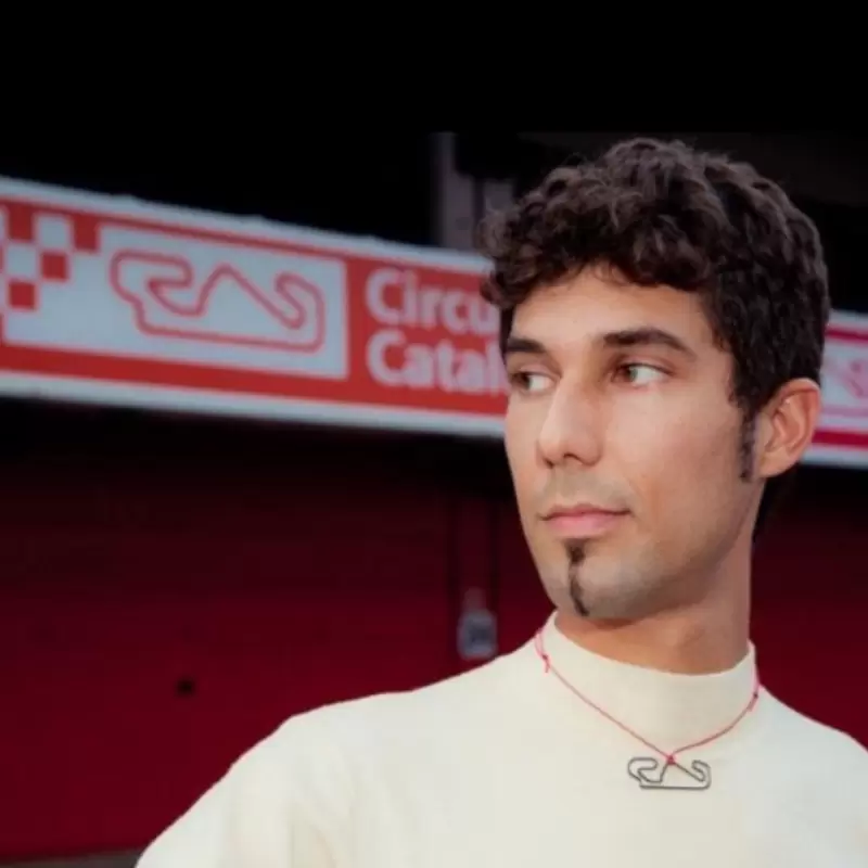 CATALUNYA pendente de circuito em a&ccedil;o tamanho cm.3