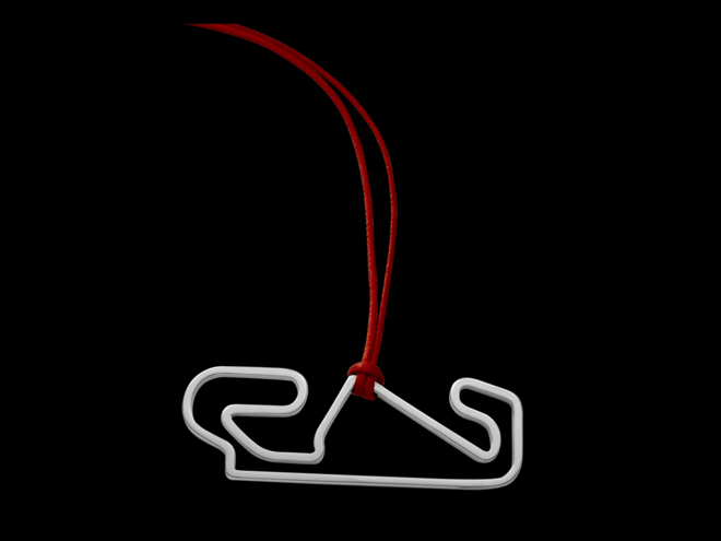 Stainless Steel Catalunya circuit pendent