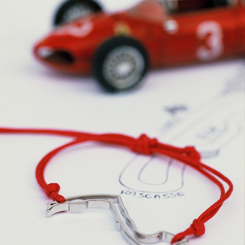 Bracciale circuito di Montecarlo in acciaio 