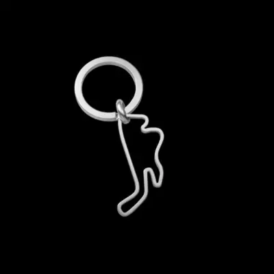 Portachiavi circuito di Phillip Island in acciaio cm.5 