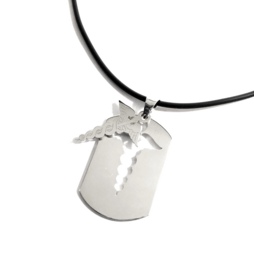 Collana Caduceo in Argento 925  