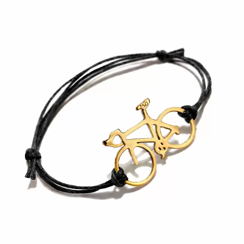 Bracelet vélo de course en or blanc 750  