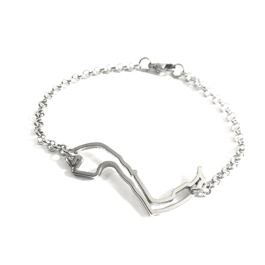 Bracciale circuito di Monte Carlo in Acciaio  