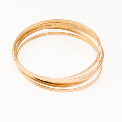 6 bracciali in oro 750 