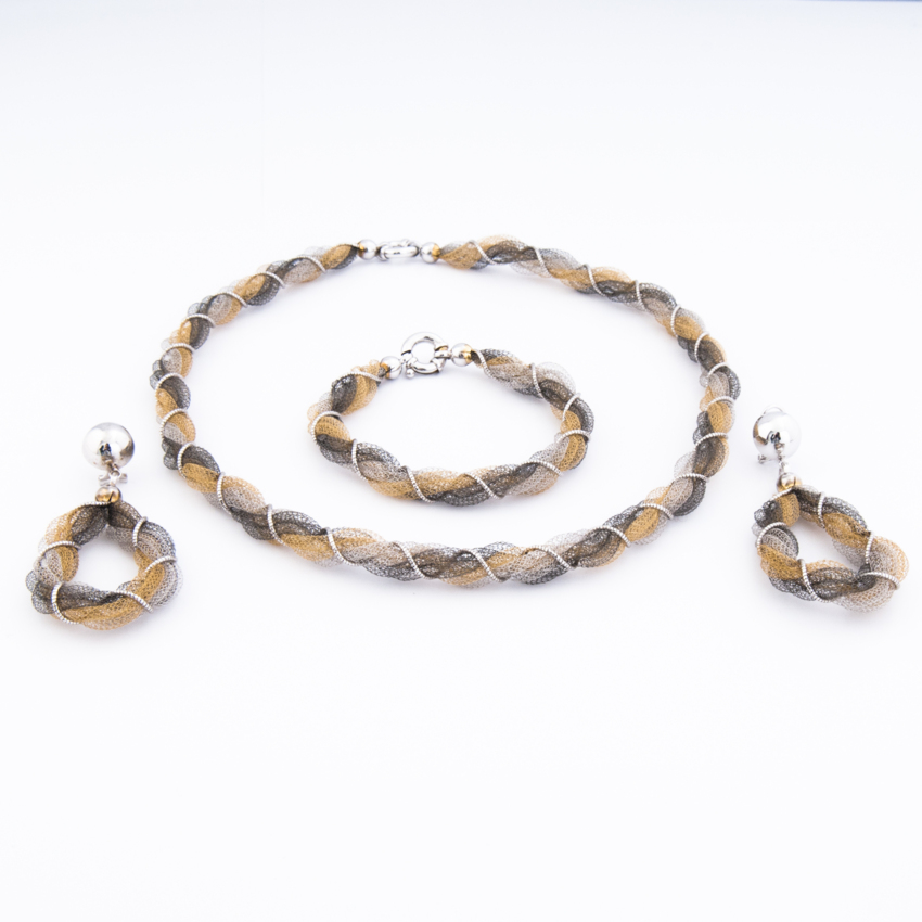 Parure tessuto in oro 750  