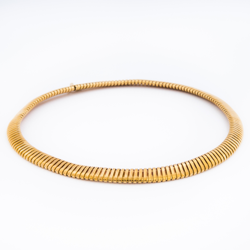Tubogas-Halskette aus 750er Gold