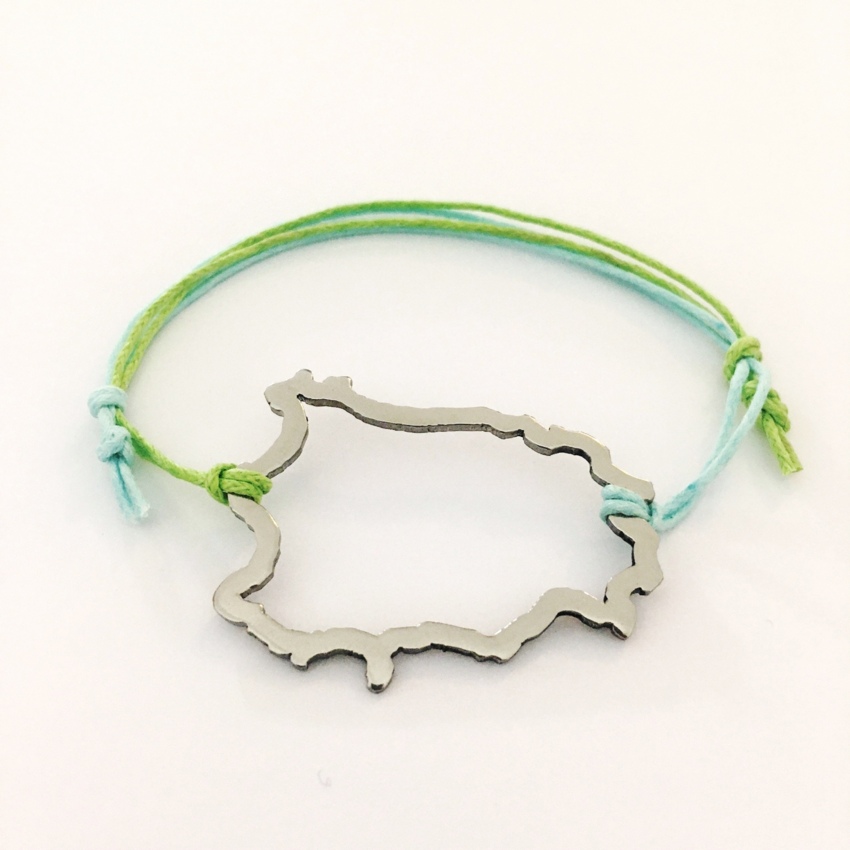 Silhouette Ischia island bracelet in stainless steel  