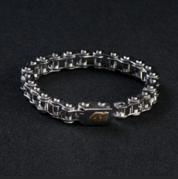 Bracciale Racing in acciaio inox con numero 41 Aleix Espargarò in oro 750  