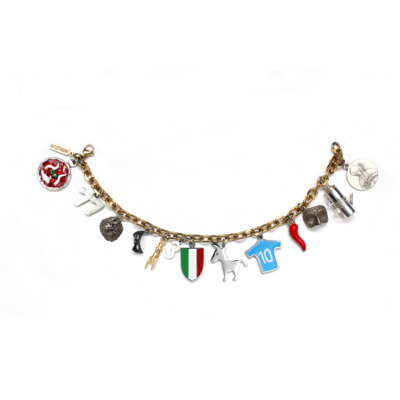 Bracciale Charms Napoletanissimo in acciaio  