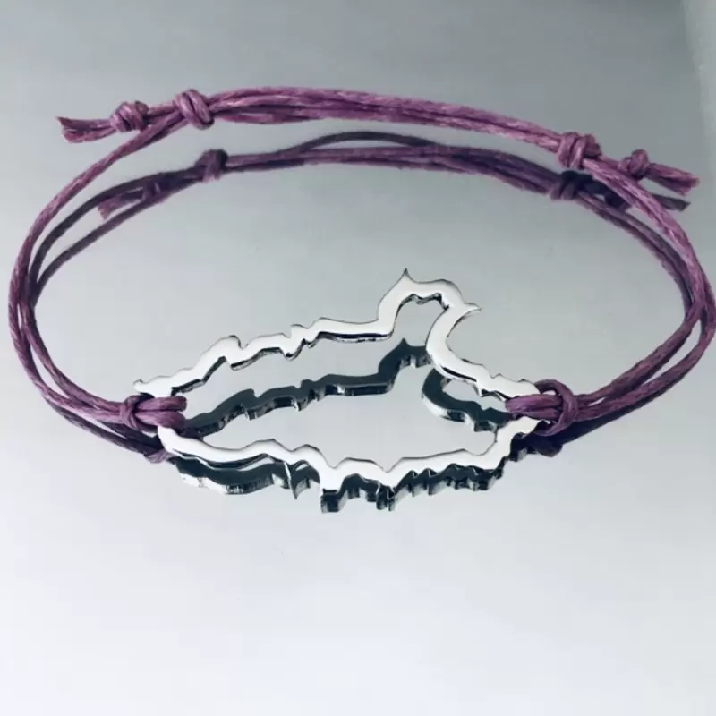 Bracciale Silhouette Isola del Giglio in Acciaio