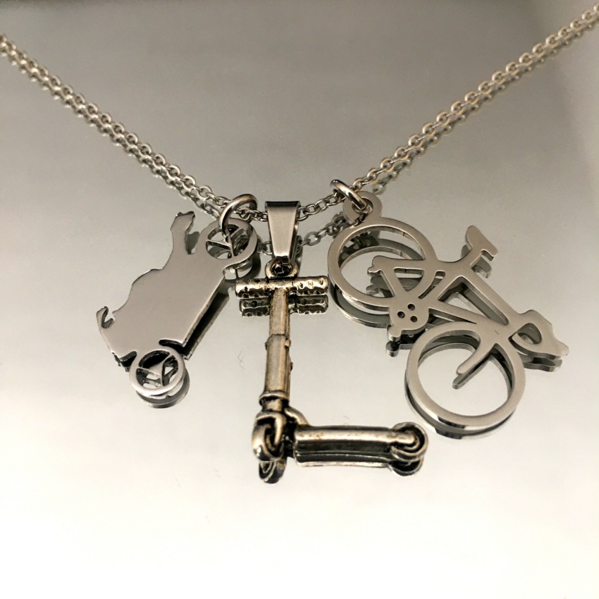 Collier ECOhybride avec moto, scooter, vélo  