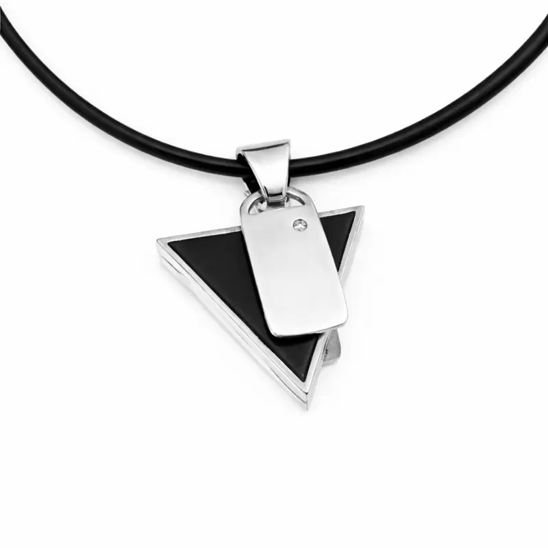 Ciondolo  in Argento 925 e diamante naturale