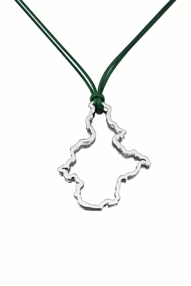 Ciondolo Silhouette Regione Piemonte in Acciaio  