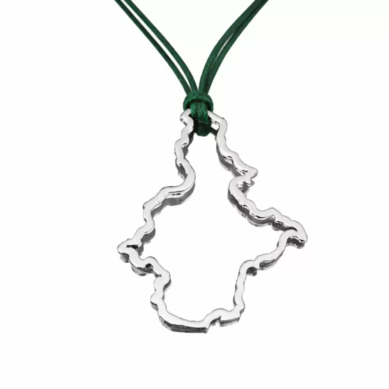 Ciondolo Silhouette Regione Piemonte in Acciaio
