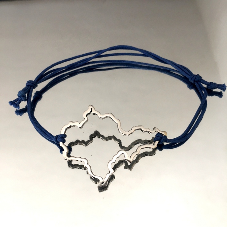 Pulsera Silueta Región Piamonte en Acero