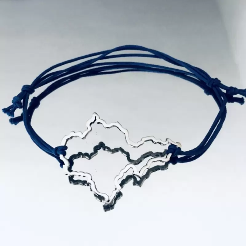 Bracciale Silhouette Regione Piemonte in Acciaio