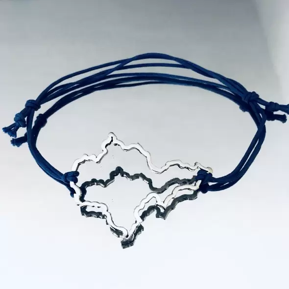 Bracciale Silhouette Regione Piemonte in Acciaio