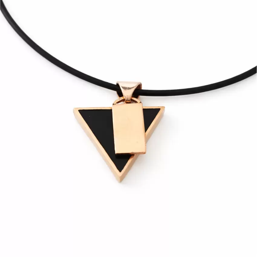 Collana triangolo brevettato in bronzo personalizzabile  