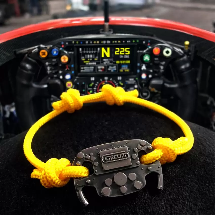Bracciale Racing Volante Formula 1 in bronzo brunito  
