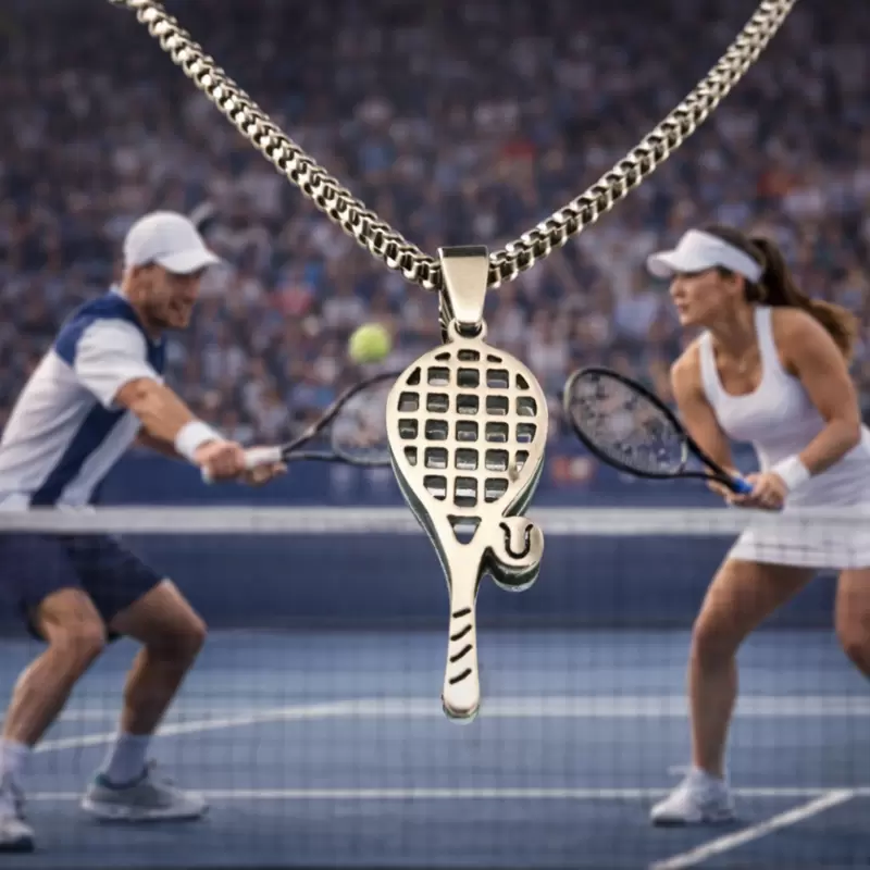 Collar de raqueta de tenis de acero