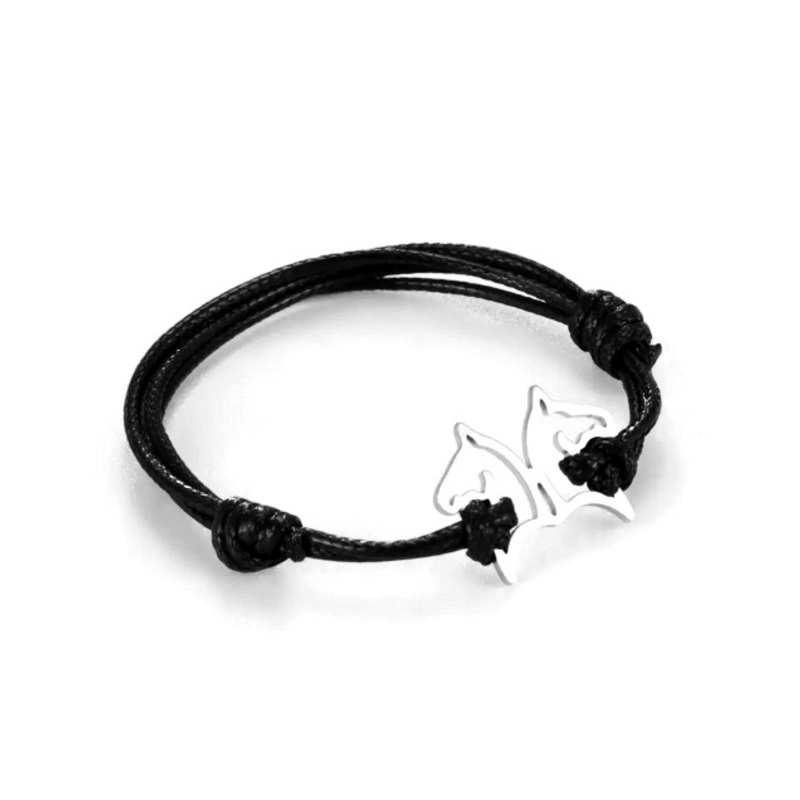 Bracelet cheval en acier
